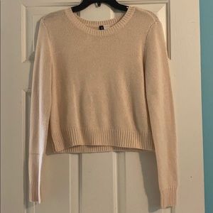 Light pink cropped sweater